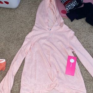 Girls light pink sweatshirt